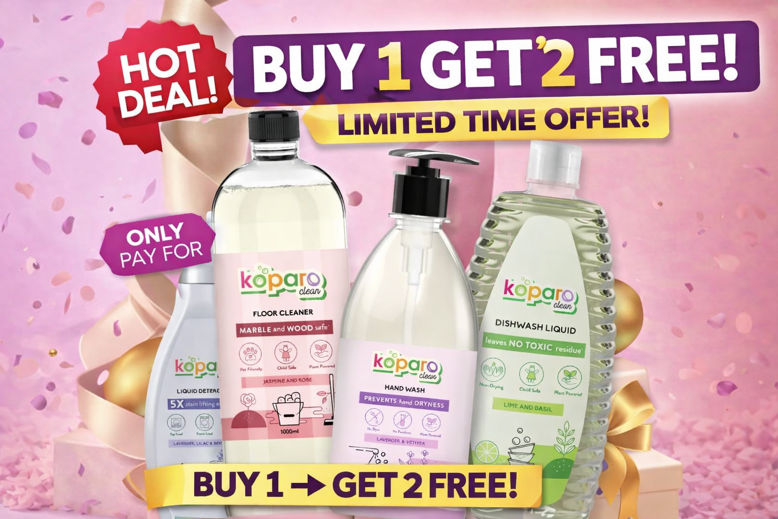 Koparo Buy 1 Get 2 Free